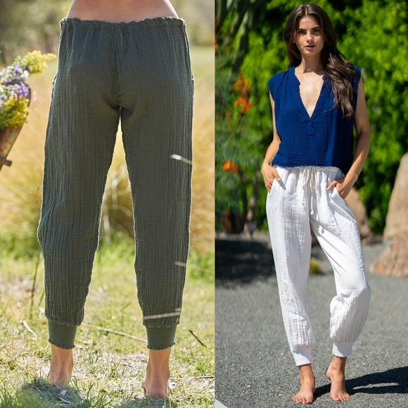 New 9Seed Fire Island Pants Wildflower Tie Dye M/L - Picture 8 of 16